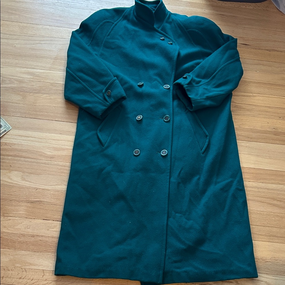 Vintage green  Women's long winter Coat Westfield Canada